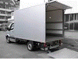 3,5T Sprinter mit Möbelkofferaufbau mit Hebebühne - Miettransport